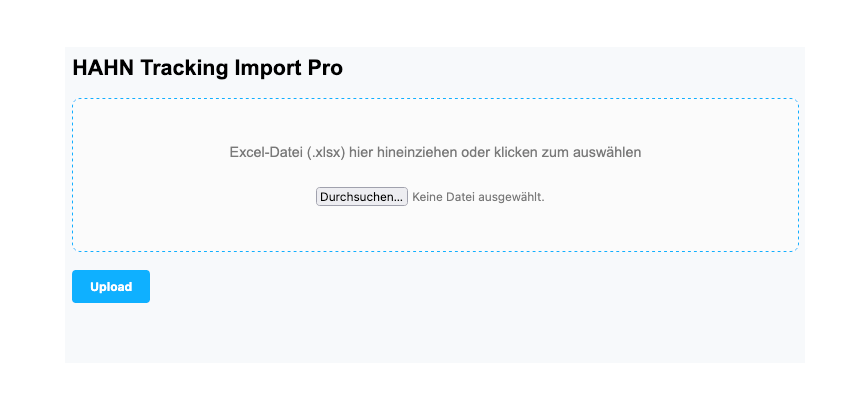 HAHN Tracking Import Pro